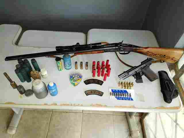Operação conjunta entre Polícia Ambiental e Sedam apreende armas e prende um na Reserva Jaci-Paraná