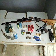 Operação conjunta entre Polícia Ambiental e Sedam apreende armas e prende um na Reserva Jaci-Paraná