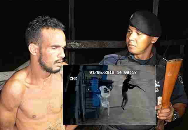Bandido perigoso libertado na saída temporária do Natal faz arrastão e atira em PM e comparsa