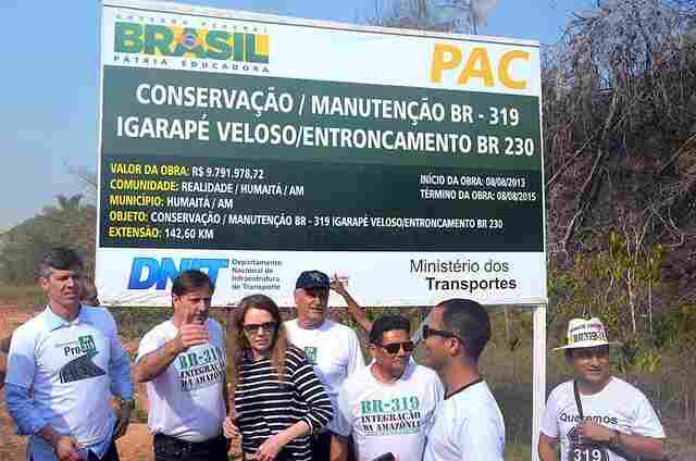 Comissão do Senado vai verificar obras de manutenção da BR-319