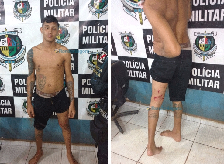 Jovem fica ferido durante persegui&ccedil;&atilde;o policial; PM apreende arma, coca&iacute;na e moto roubada