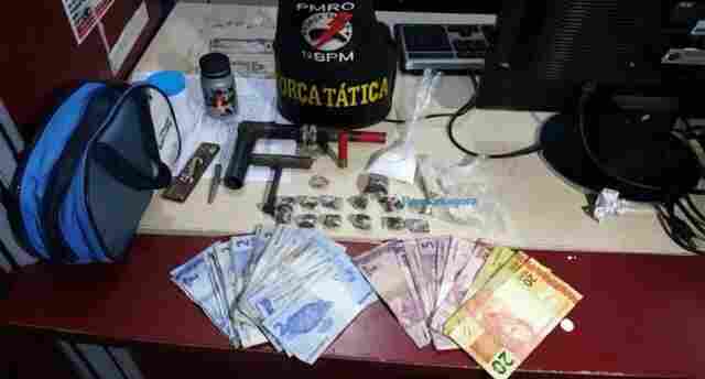 Trio é preso com várias porções de cocaína e maconha na Zona Sul da capital