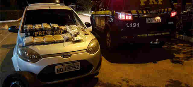 PRF apreende 27 quilos de maconha na Capital