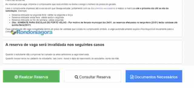 Começam as matrículas pela internet para novos alunos de escolas públicas estaduais de Rondônia