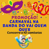 Concorra a 10 camisetas da Banda do Vai Quem Quer