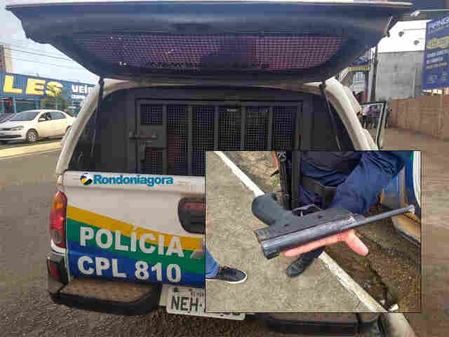 Após perseguição, dupla armada é presa e confessa que iria assaltar na cidade