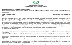 Prefeitura de Corumbiara abre seleção e oferece 11 vagas