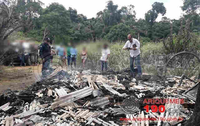 Restos mortais de homem são encontrados em residência incendiada