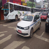 Fecomércio protesta contra greve no transporte coletivo