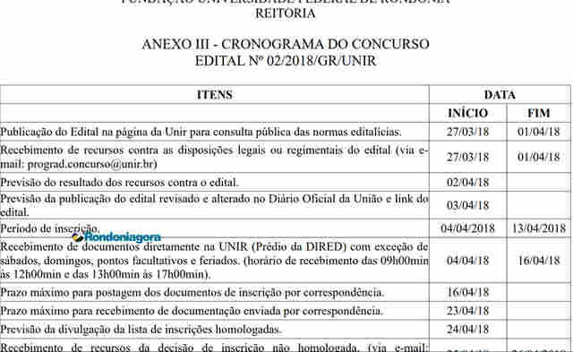 Unir abre concurso para seleção de 27 professores na capital e interior de Rondônia