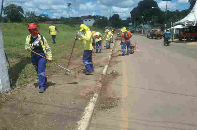Prefeitura realiza mutirões de limpeza, drenagem e pintura em várias regiões de Porto Velho