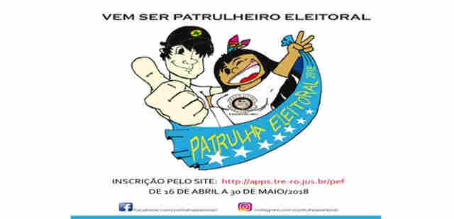TRE abre inscrições para formar patrulha eleitoral 2018