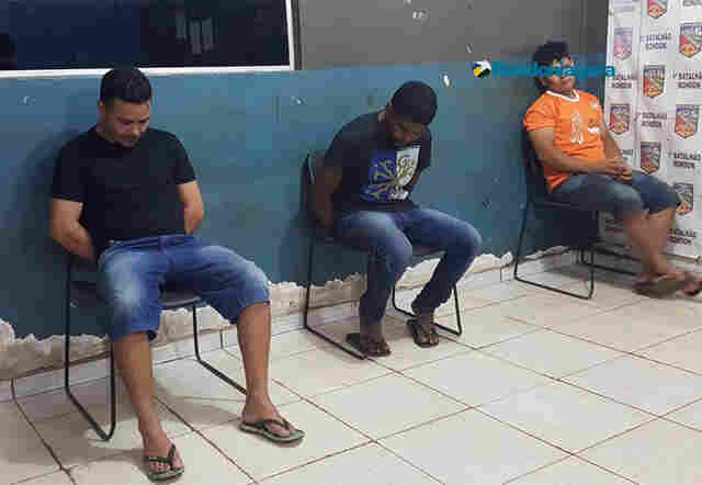 Trio é preso tentando resgatar criminosos escondidos em matagal em Porto Velho