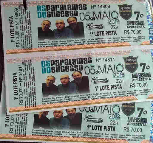 Curta a página: Agora são 15 ingressos para o show do Paralamas do Sucesso