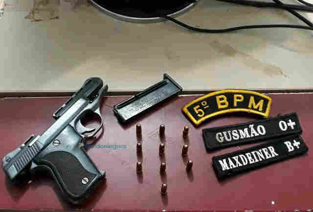 PM flagra homem com pistola e munições na Zona Leste de Porto Velho