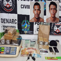 Denarc prende dupla com quase 7 quilos de maconha em Porto Velho
