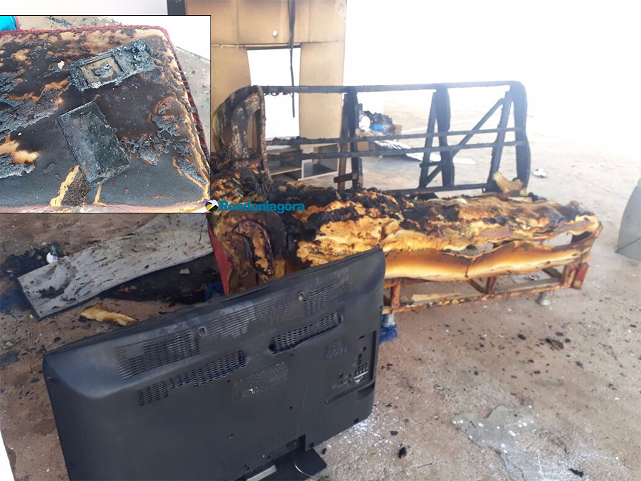 Celular pode ter causado incêndio em casa nesta sexta-feira