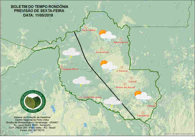 Friagem chega ao Sul de Rondônia nesta sexta-feira, prevê Sipam