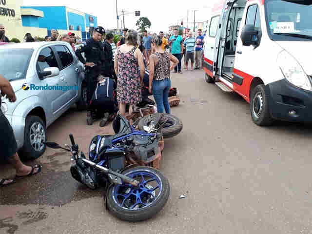 Policial e mulher ficam feridos em acidente na Capital