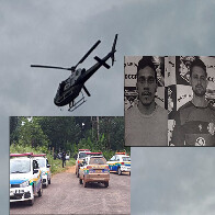 Presos os criminosos que roubaram caminhonete e tentaram derrubar o helicóptero da PM