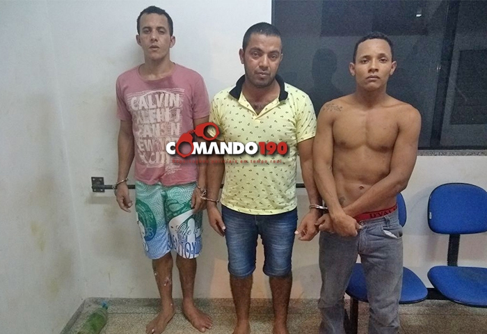 PM prende três foragidos do presídio de Ariquemes com armas e produtos roubados em Ji-Paraná