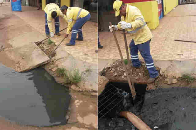 Semusb desobstrui bueiros na Zona Leste de Porto Velho