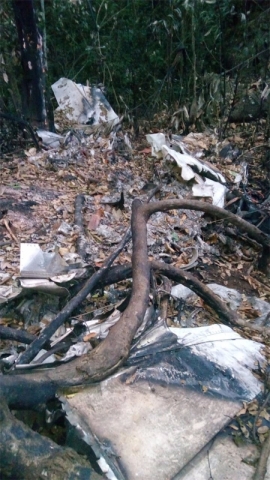 Destroços de avião são encontrados em reserva indígena no interior de Rondônia