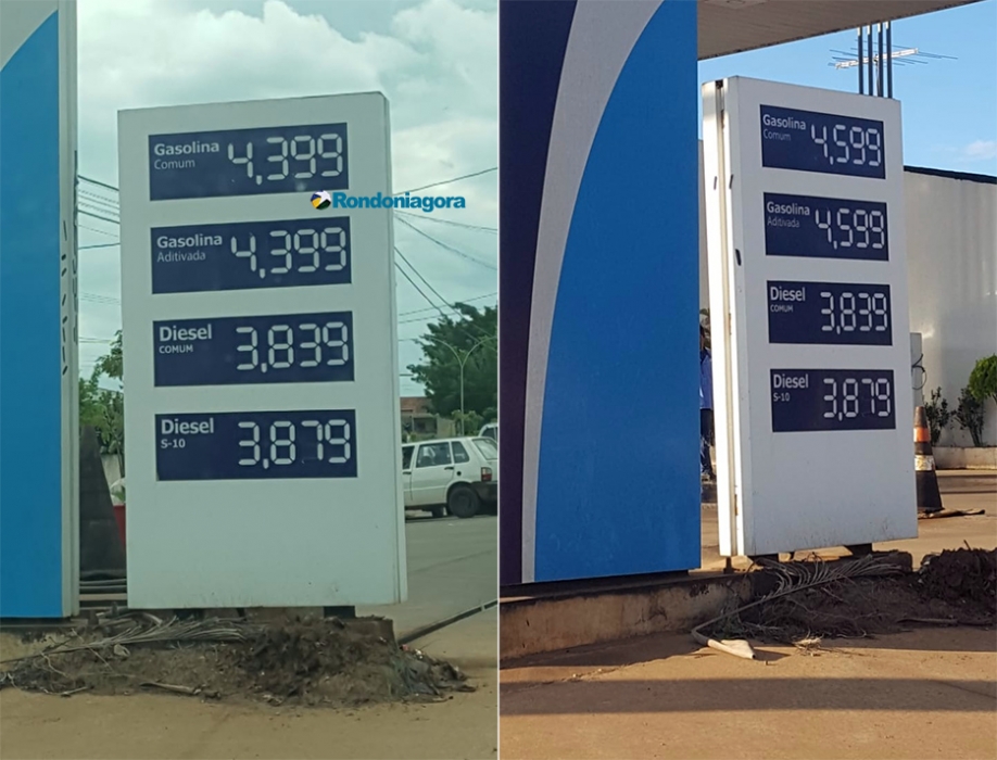 Donos de postos de combustíveis aproveitam greve e gasolina já é vendida a R$ 4,59 em Porto Velho