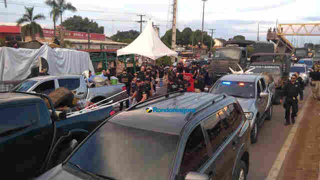 Fotos e vídeo: Operação do Exército, PF e PRF retira manifestantes na BR-364