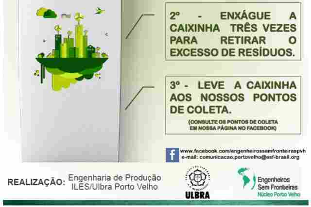 Alunos de engenharia de produção criam ponto de coleta de caixas tetra pak