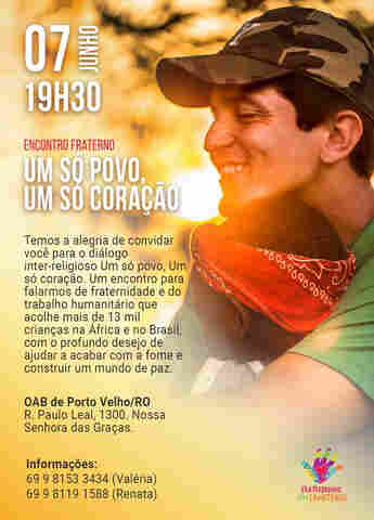 Fraternidade Sem Fronteiras promove encontro inter-religioso em Porto Velho