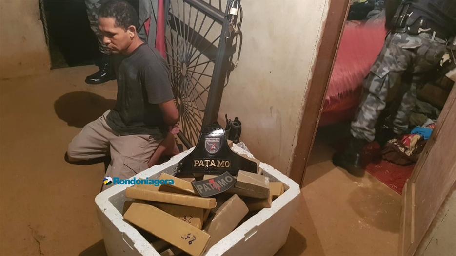 COE prende casal com mais de 60 quilos de maconha e apreende R$ 9 mil em Porto Velho