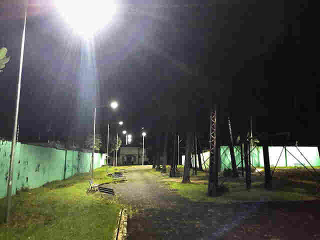 Praça das Caixas d’Água é iluminada com lâmpadas de led