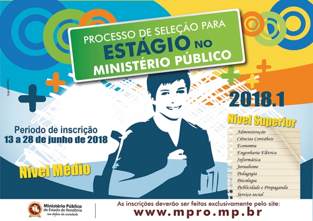 MP de Rondônia abre mais uma seleção de estagiários de nível médio e superior