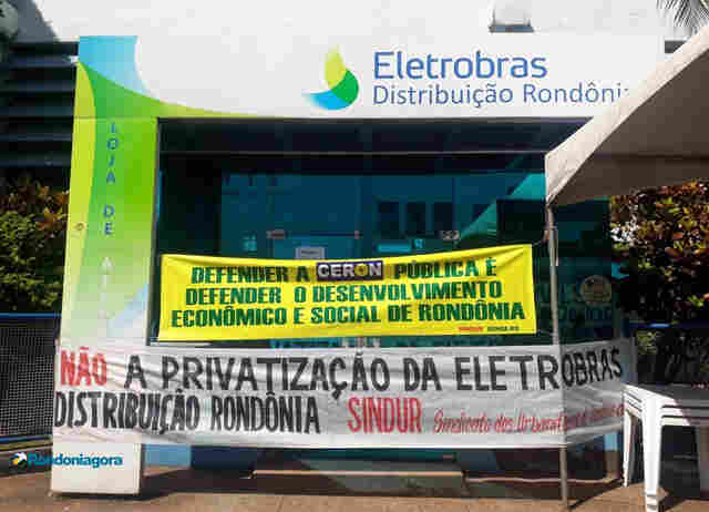 Servidores da Eletrobras paralisam atividades por 72 horas em protesto contra a privatização