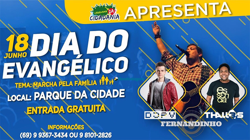 DIA DO EVANGÉLICO TERÁ GRANDE PROGRAMAÇÃO EM GUAÇUÍ