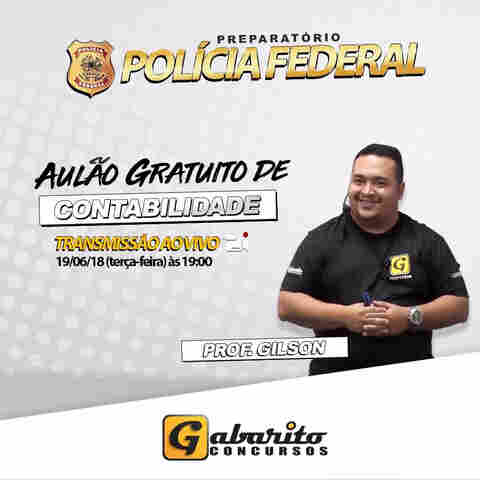 Gabarito realiza aulão de contabilidade voltado ao concurso da Polícia Federal
