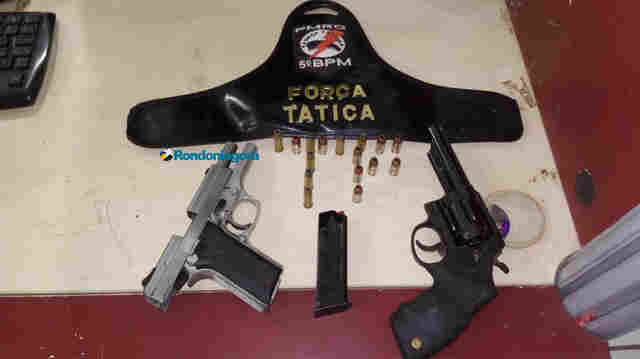 Quarteto é preso após trocar tiros com a polícia na Zona Leste de Porto Velho