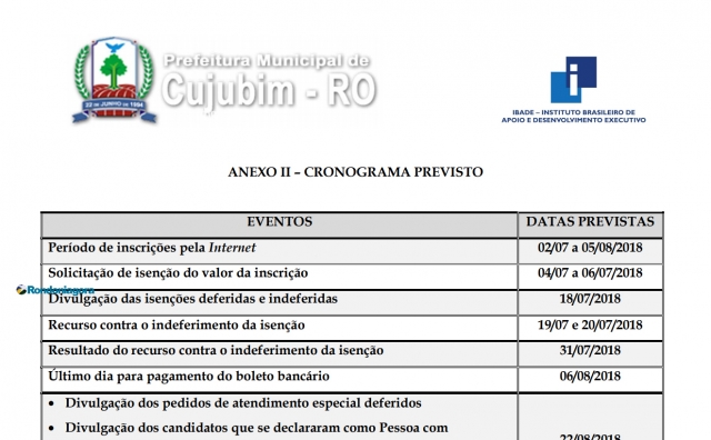 Prefeitura de Cujubim divulga edital de concurso com mais de 60 vagas e salários de até R$ 5 mil