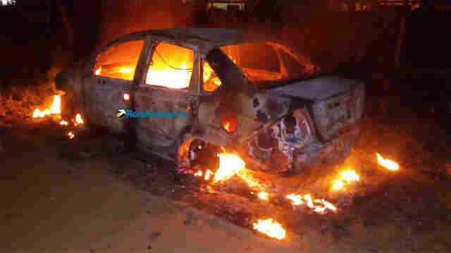 Polícia encontra carro com placas de Manaus em chamas