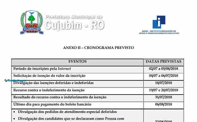 Prefeitura de Cujubim divulga edital de concurso com mais de 60 vagas e salários de até R$ 5 mil