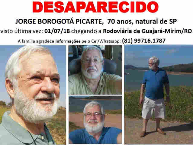 Família procura idoso de São Paulo que desapareceu em Rondônia durante viagem de ônibus
