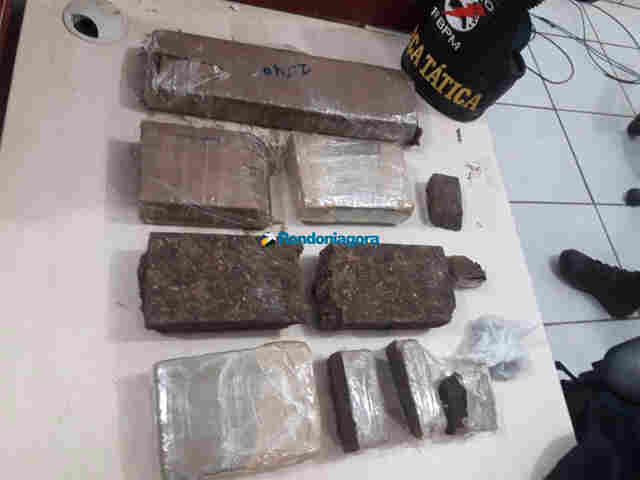 Ação da PM prende jovem traficante com quase cinco quilos de maconha