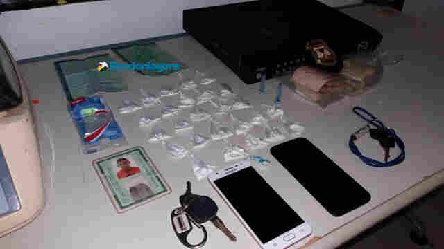 Acusado de tráfico é preso com drogas e veículos