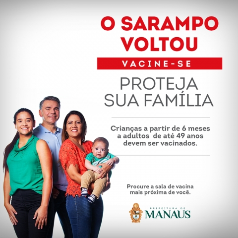 Manaus intensifica vacinação para controlar surto de sarampo