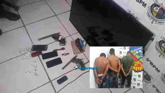 Bando rende família, assalta residência e acaba preso Porto Velho