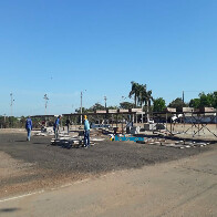 Parque dos Tanques começa a receber estrutura para o Arraial Flor do Maracujá