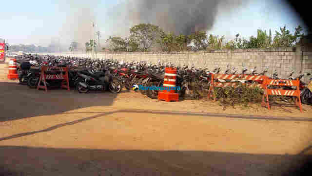 Depois de incêndios em terreno da Polícia e no Denarc, fogo destrói veículos no Detran em Porto Velho