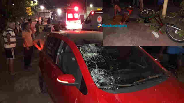 Jovens são confundidos com assaltantes e acabam atropelados; situação de uma vítima é gravíssima