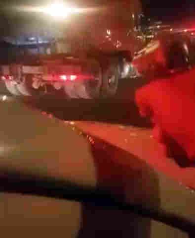 Motorista bate em carros parados em Cacoal e é perseguido pela PM até Ji-Paraná; vídeo